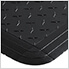 Motorcycle Garage Floor Tile Mat (Black / Orange)