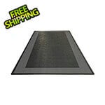 Speedway Tile Single Car Garage Floor Tile Mat / Pad (Black / Grey)