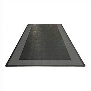 Single Car Garage Floor Tile Mat (Black / Grey)