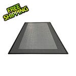 Speedway Tile Single Car Garage Floor Mat (Grey / Silver / Black)
