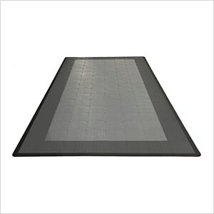 Single Car Garage Floor Tile Mat / Pad (Grey / Silver / Black)