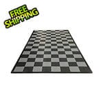 Speedway Tile Single Car Garage Floor Tile Mat / Pad (Black / Grey)
