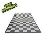 Speedway Tile Single Car Garage Floor Tile Mat (Grey / Silver / Black)