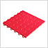 Two Car Garage Floor Tile Mat (Black / Red)