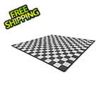 Speedway Tile Two Car Garage Floor Tile Mat / Pad (Grey / Silver / Black)