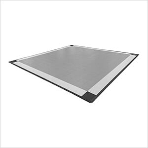 Two Car Garage Floor Mat (Grey / Silver / Black)
