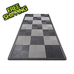 Swisstrax Ribtrax Pro Motorcycle Garage Floor Tile Mat (Jet Black / Slate Grey)