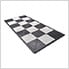 Ribtrax Pro Motorcycle Garage Floor Tile Mat (Jet Black / Arctic White)