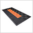 Ribtrax Pro Motorcycle Garage Floor Tile Mat (Jet Black / Tropical Orange)