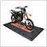 Ribtrax Pro Motorcycle Garage Floor Tile Mat (Jet Black / Tropical Orange)