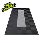 Swisstrax Ribtrax Pro Motorcycle Garage Floor Tile Mat (Jet Black / Slate Grey)