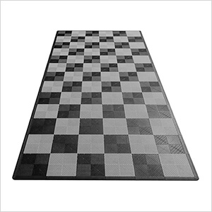 Ribtrax Pro One Car Garage Floor Mat (Jet Black / Slate Grey)