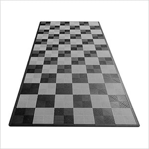 Ribtrax Pro One Car Garage Floor Tile Mat (Jet Black / Slate Grey)