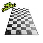 Swisstrax Ribtrax Pro One Car Garage Floor Tile Mat (Jet Black / Arctic White)