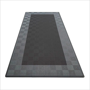 Ribtrax Pro One Car Garage Floor Tile Mat (Jet Black / Slate Grey)