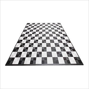 Ribtrax Pro Two Car Garage Floor Tile Mat (Jet Black / Arctic White)