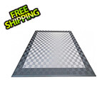 Swisstrax Ribtrax Pro Two Car Garage Floor Tile Mat (Slate Grey / Pearl Silver / Jet Black)