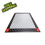 Swisstrax Ribtrax Pro Two Car Garage Floor Tile Mat (Jet Black / Racing Red / Pearl Grey)