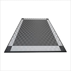Ribtrax Pro Two Car Garage Floor Tile Mat (Jet Black / Slate Grey / Pearl Silver)