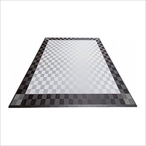 Ribtrax Pro Two Car Garage Floor Tile Mat (Pearl Silver / Jet Black / Slate Grey)