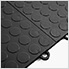 Coin Pattern 12" x 12" Black Garage Floor Tile (12 Pack)