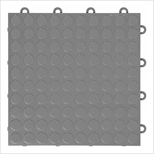 Coin Pattern 12" x 12" Graphite Garage Floor Tile (12 Pack)