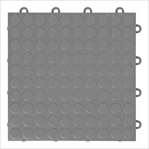 Coin Pattern 12" x 12" Graphite Garage Floor Tile (12 Pack)