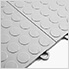 Coin Pattern 12" x 12" Silver Garage Floor Tile (24 Pack)