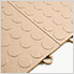 Coin Pattern 12" x 12" Beige Garage Floor Tile (24 Pack)