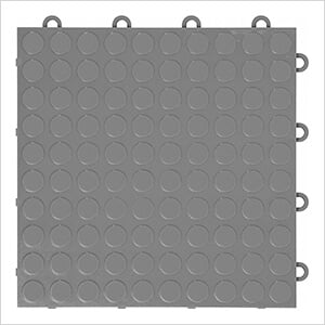 Coin Pattern 12" x 12" Graphite Garage Floor Tile (24 Pack)