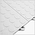 Coin Pattern 12" x 12" White Garage Floor Tile (24 Pack)