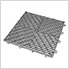 Coin Pattern 12" x 12" Silver Garage Floor Tile (48 Pack)