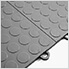 Coin Pattern 12" x 12" Graphite Garage Floor Tile (48 Pack)