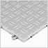 Diamond Pattern 12" x 12" Silver Garage Floor Tile (12 Pack)