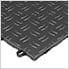 Diamond Pattern 12" x 12" Black Garage Floor Tile (12 Pack)