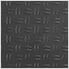 Diamond Pattern 12" x 12" Black Garage Floor Tile (12 Pack)