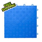 GearTile Diamond Pattern 12" x 12" Royal Blue Garage Floor Tile (12 Pack)