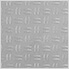 Diamond Pattern 12" x 12" Silver Garage Floor Tile (24 Pack)