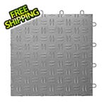 GearTile Diamond Pattern 12" x 12" Graphite Garage Floor Tile (24 Pack)