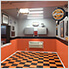 Diamond Pattern 12" x 12" Orange Garage Floor Tile (24 Pack)