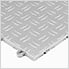 Diamond Pattern 12" x 12" Silver Garage Floor Tile (48 Pack)