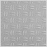 Diamond Pattern 12" x 12" Silver Garage Floor Tile (48 Pack)