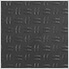 Diamond Pattern 12" x 12" Black Garage Floor Tile (48 Pack)