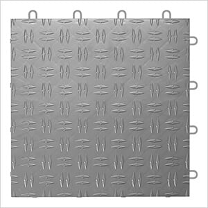 Diamond Pattern 12" x 12" Graphite Garage Floor Tile (48 Pack)