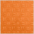 Diamond Pattern 12" x 12" Orange Garage Floor Tile (48 Pack)