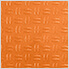 Diamond Pattern 12" x 12" Orange Garage Floor Tile (48 Pack)