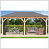 12 x 20 Meridian Gazebo Mesh Netting