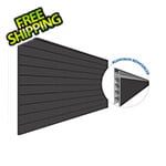 Proslat 8 ft. x 4 ft. PROCORE+ PVC Carbon Fiber Slatwall