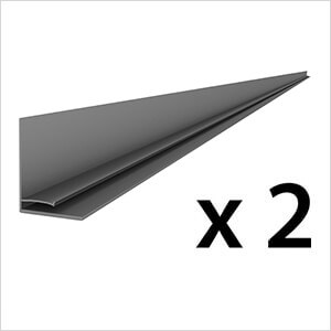 8 ft. PROCORE+ PVC Carbon Fiber Slatwall Top Trim (2-Pack)