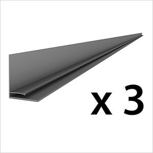 8 ft. PROCORE+ PVC Carbon Fiber Slatwall Top Trim (3-Pack)